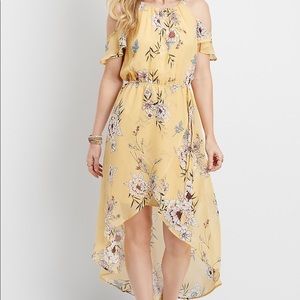Yellow Floral High Low dress from Maurices
